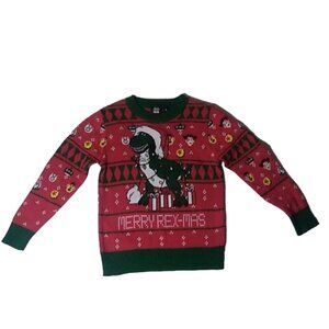 Disney Pixar Toy Story, Christmas REX Sweater, Size: 4T, Color: Multicolor